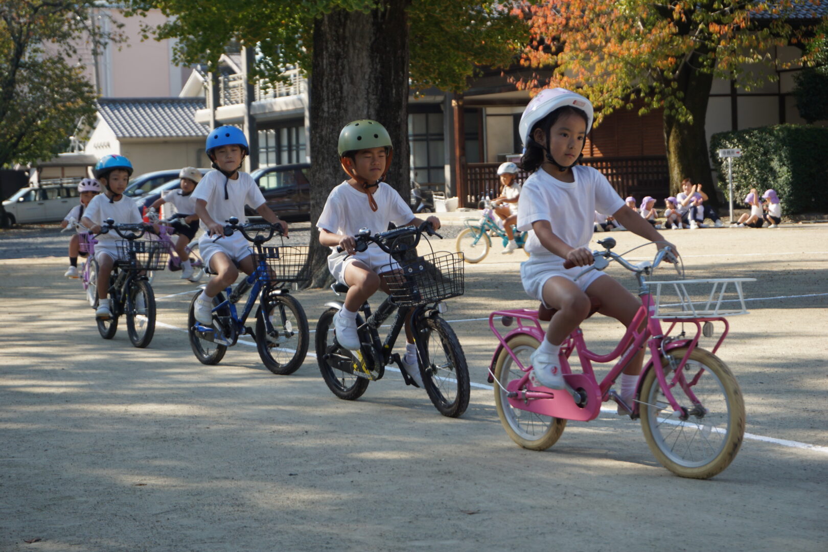 自転車パレード＆ドッチボール大会をしたよ！ | 西山幼稚園